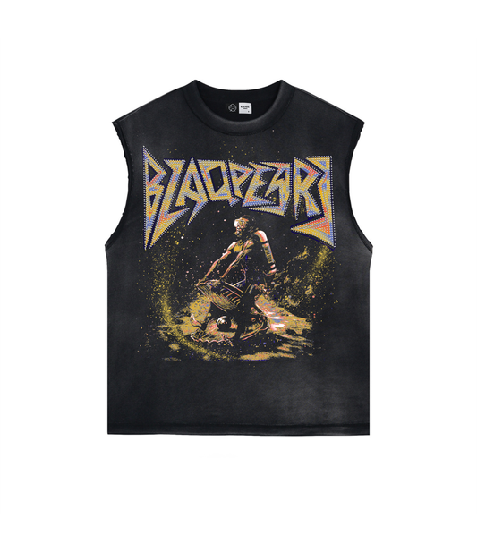 Retro Diver Sleeveless Tee | Sunken Gold