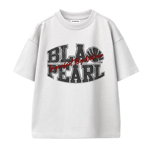 Imperfect By Nature | Oversized Graphic T-shirt (White with Red)