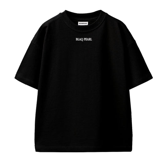 The Countess | Oversized Graphic T-shirt (Black with Silver Accent)